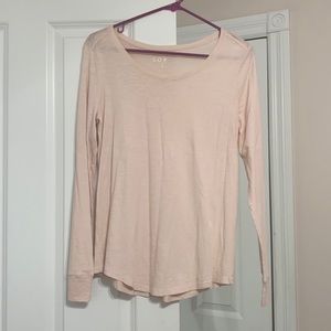 Light Pink Loft long sleeved top